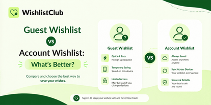 Guest wishlist vs account wishlist: what's better