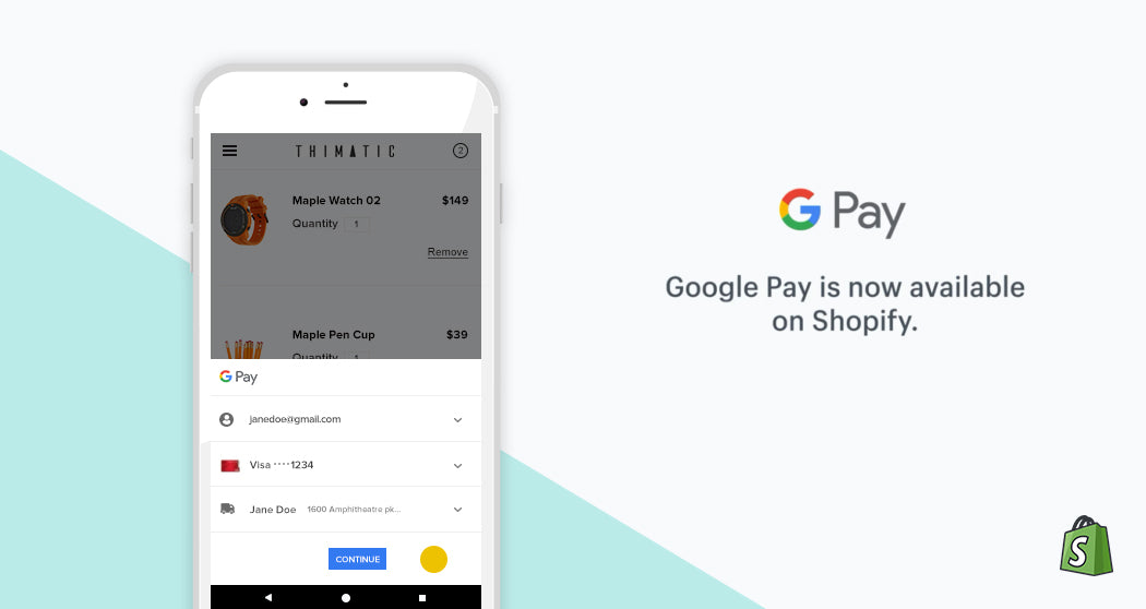 It's time to enjoy checkout process with Google Pay.
