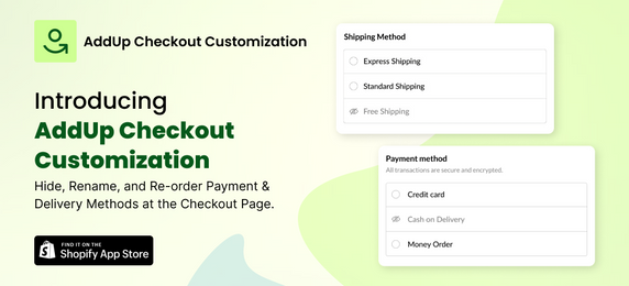 Introducing AddUp Checkout Customization Shopify App