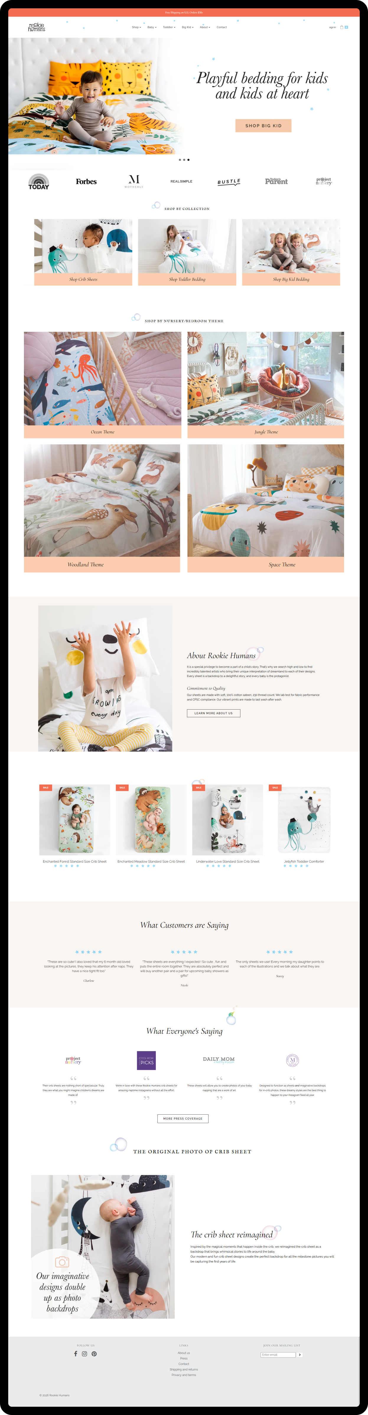 Rookie Humans front page design