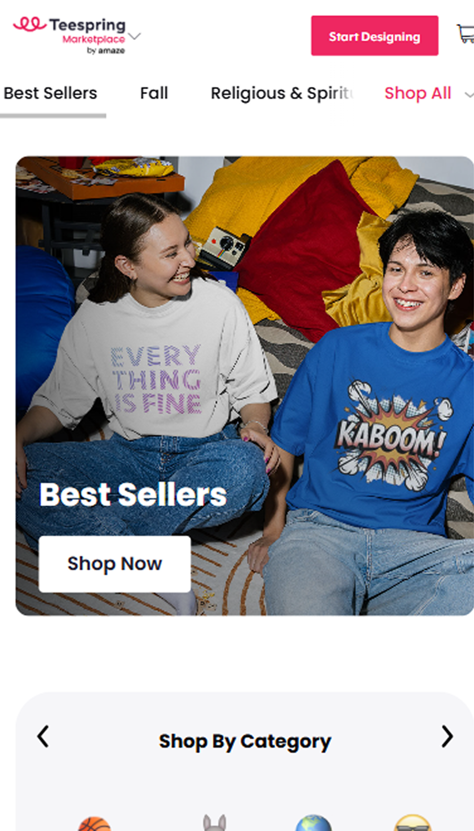 Teespring mobile image1